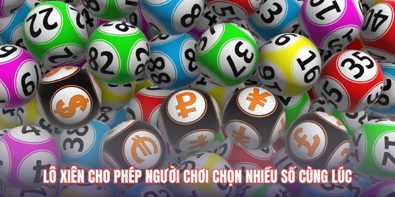 Lô xiên cho phép người chơi chọn nhiều số cùng lúc